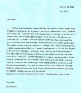 Letter for Jason Collins